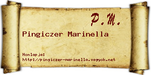 Pingiczer Marinella névjegykártya